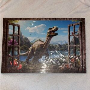 Dinosaur window canvas art new